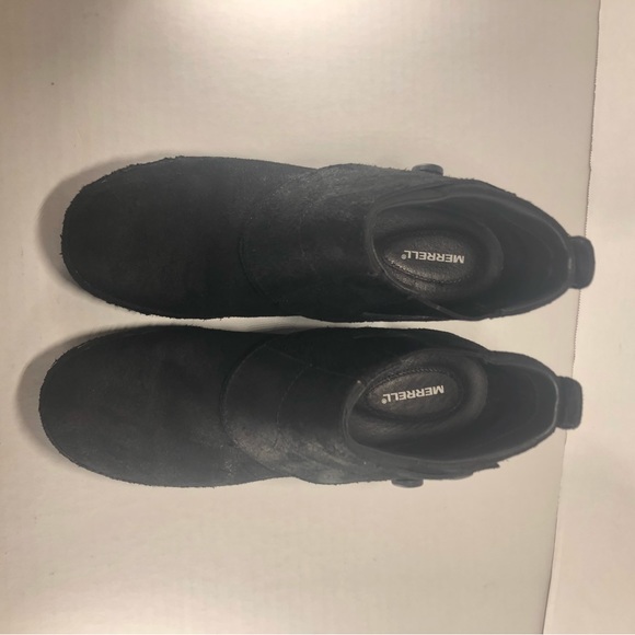 Merrill Black Button Suede Ankle Booties Women’s size 10 - Picture 13 of 16